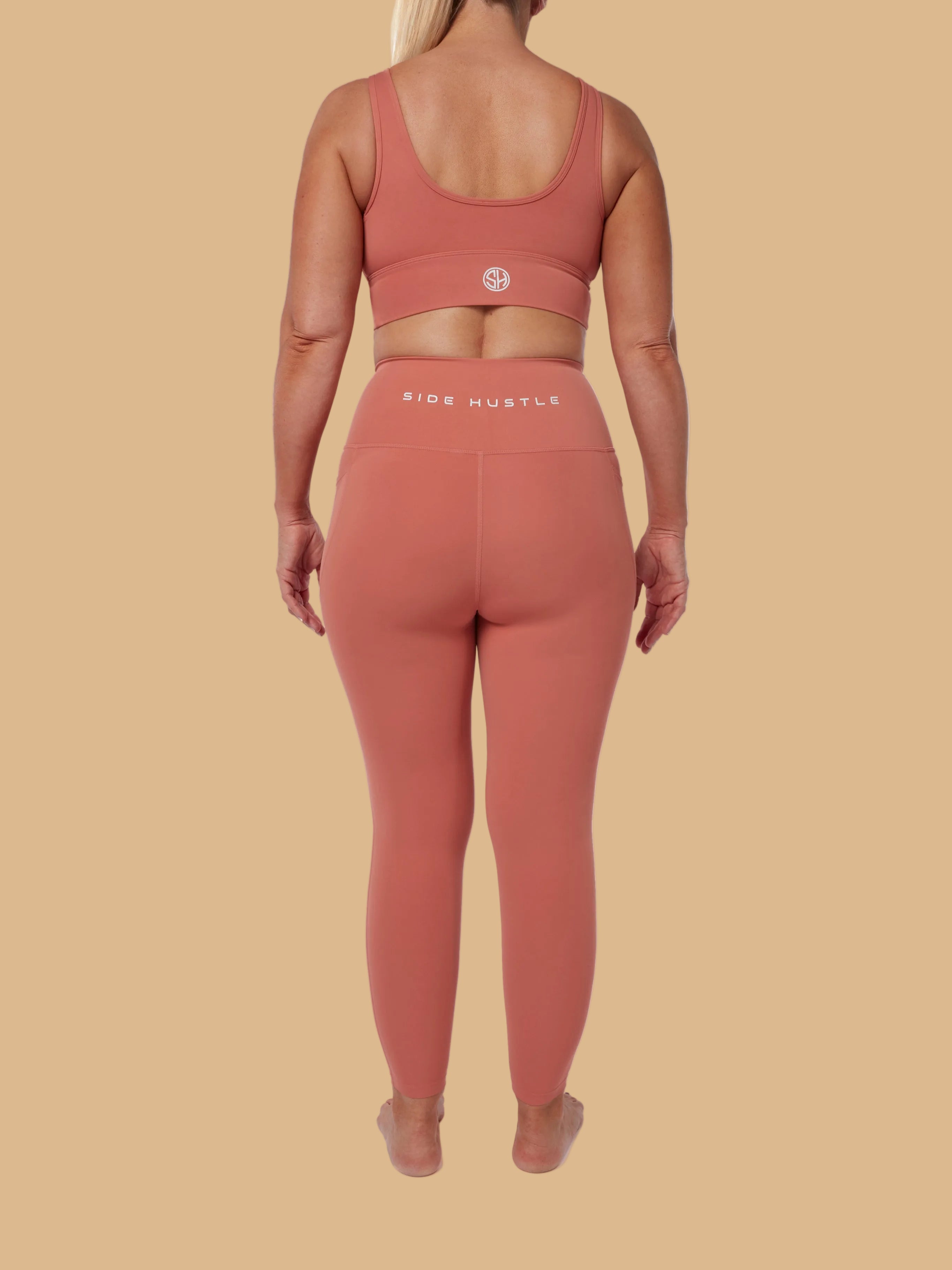 Pink Smooth Bra & High Waisted Leggings