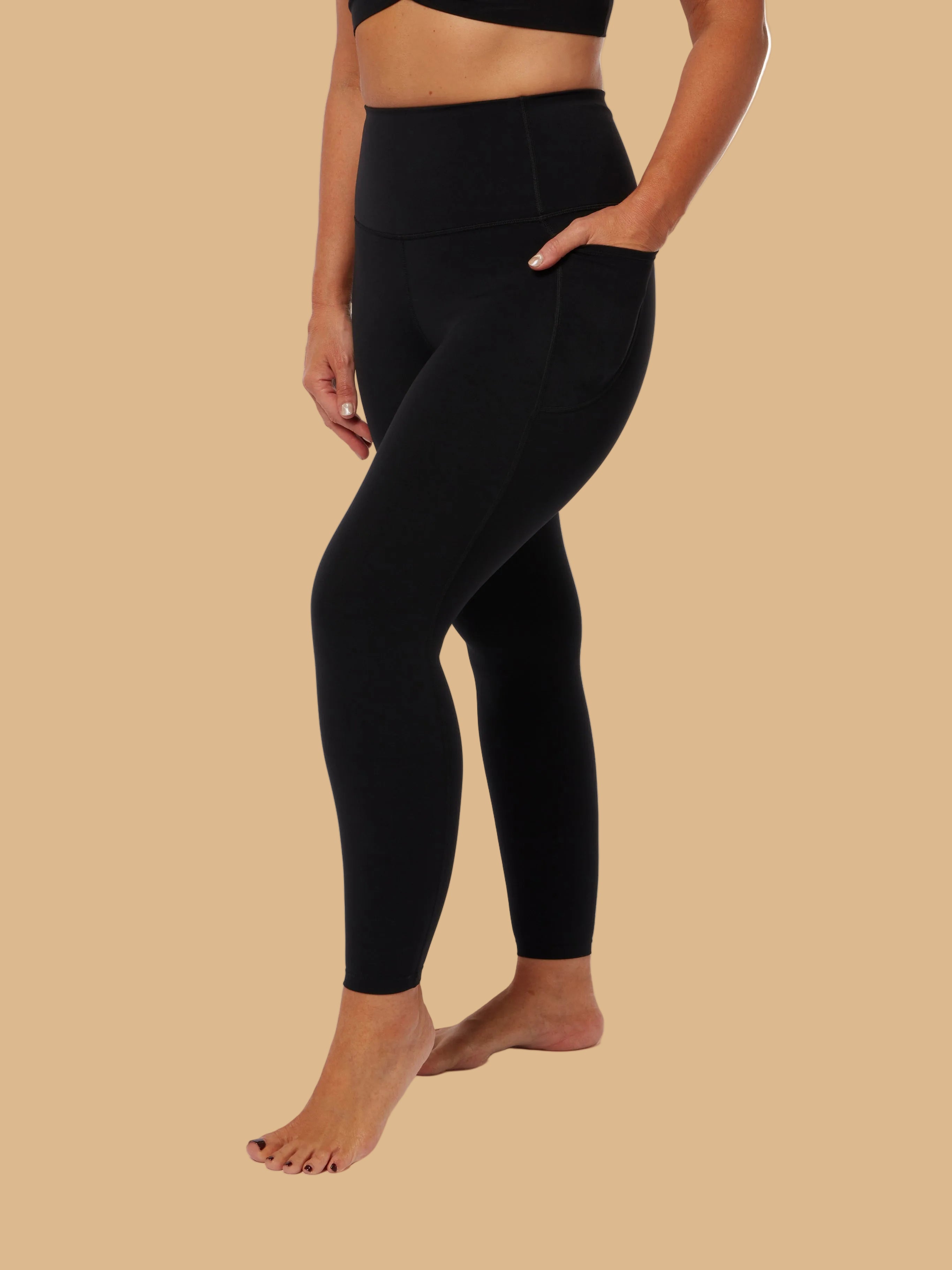 Black Smooth Bra & High Waisted Leggings