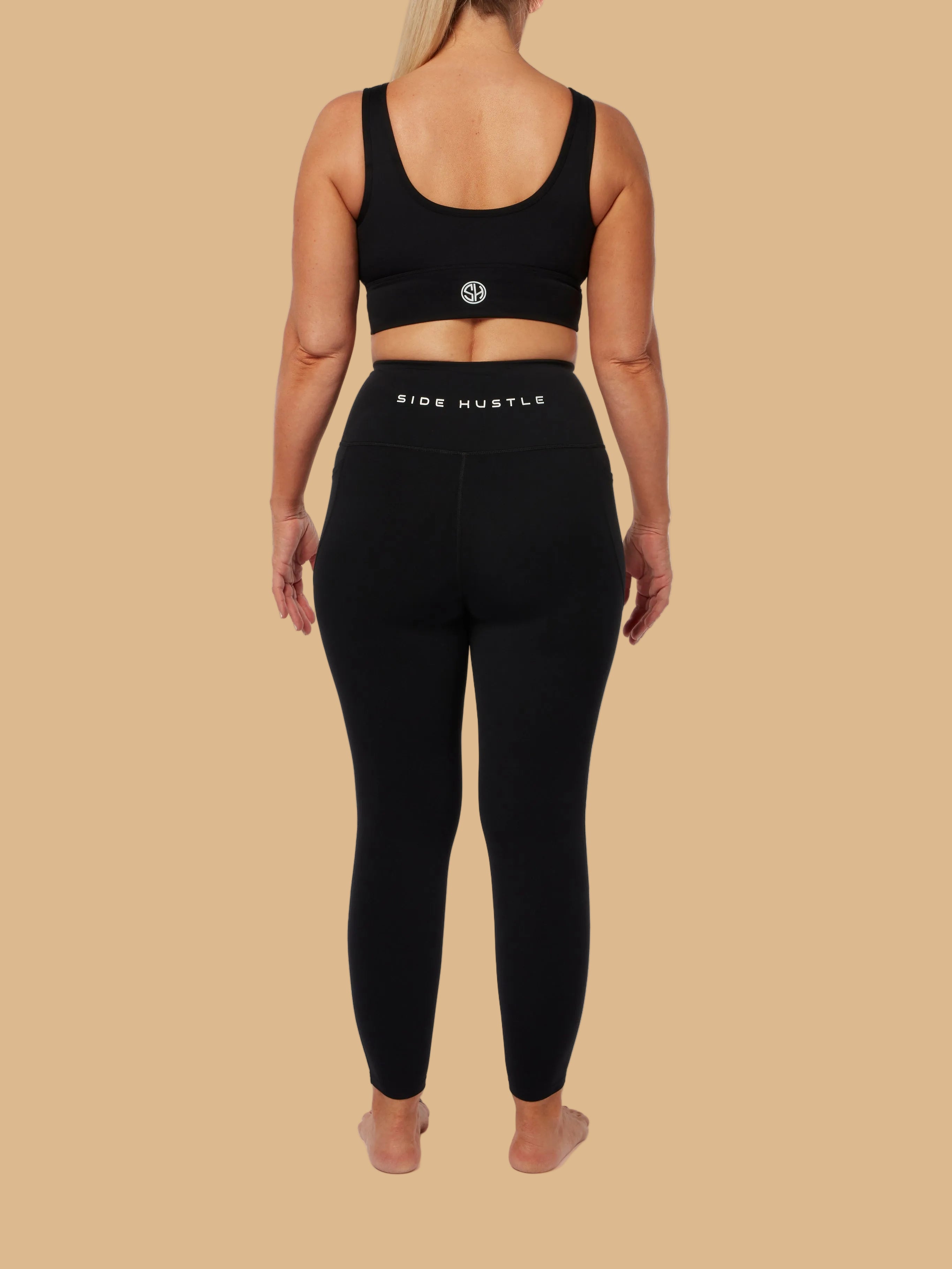 Black Smooth Bra & High Waisted Leggings