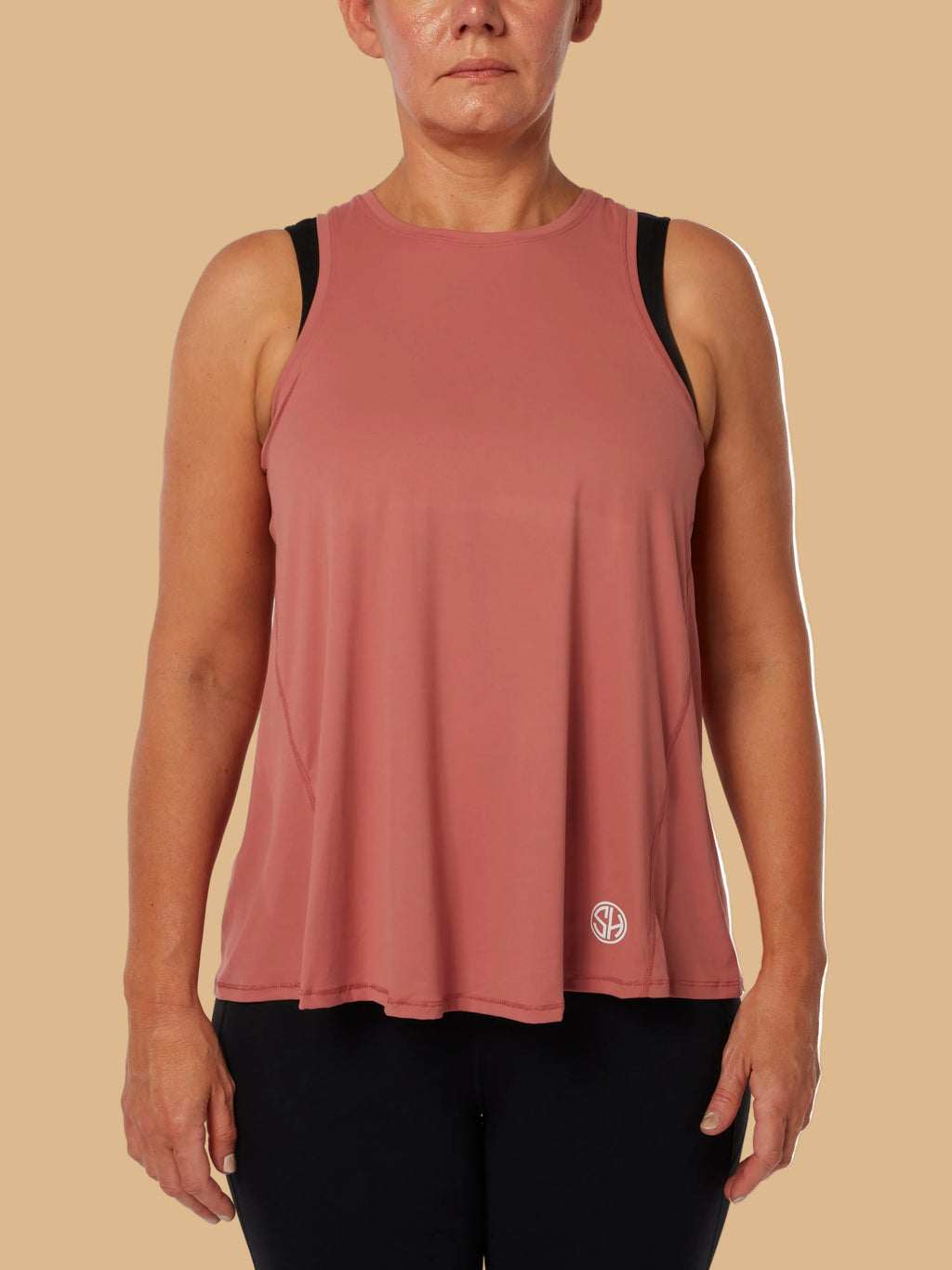 Pink Soft Racer Back Top