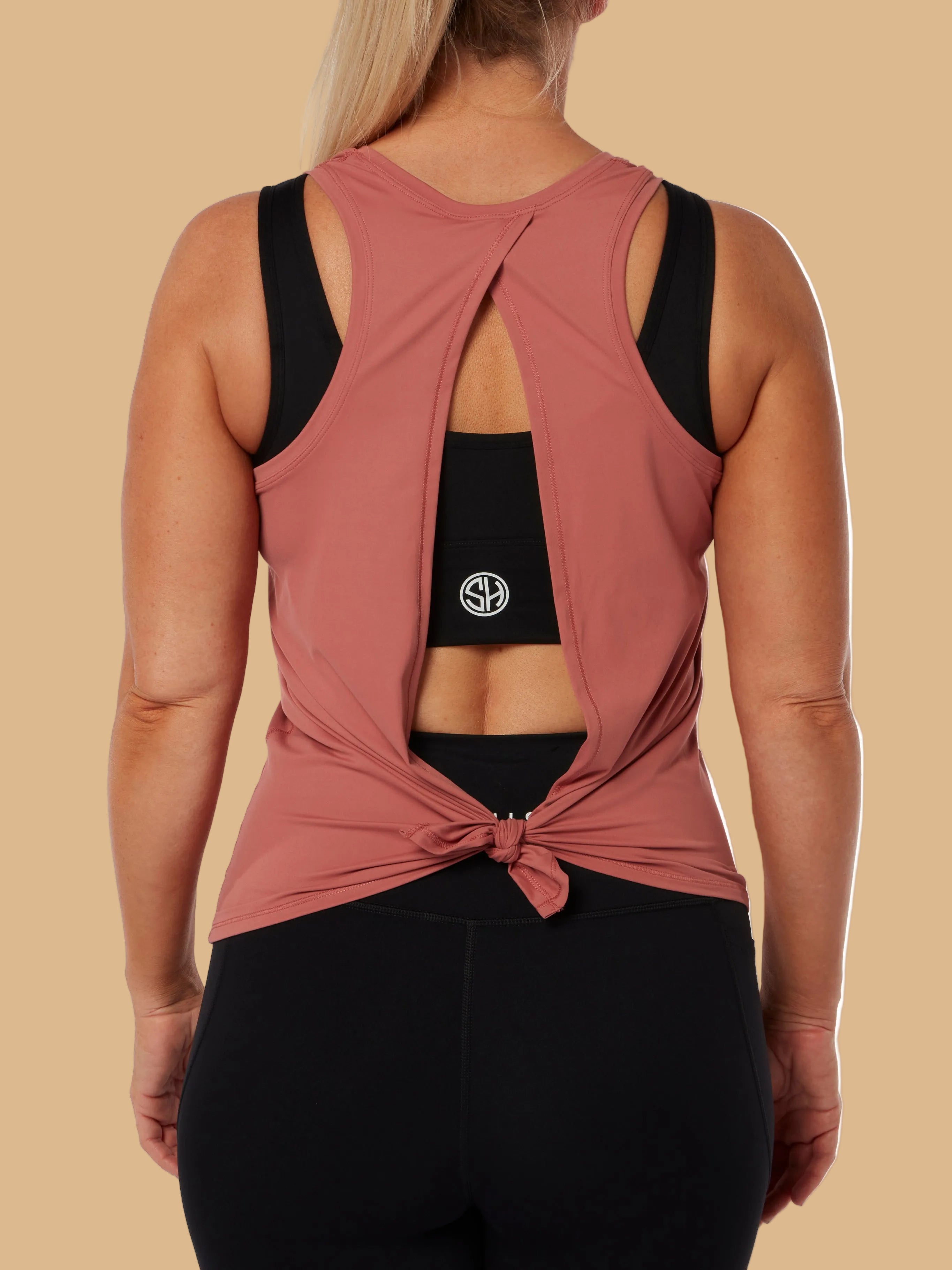 Pink Soft Racer Back Top