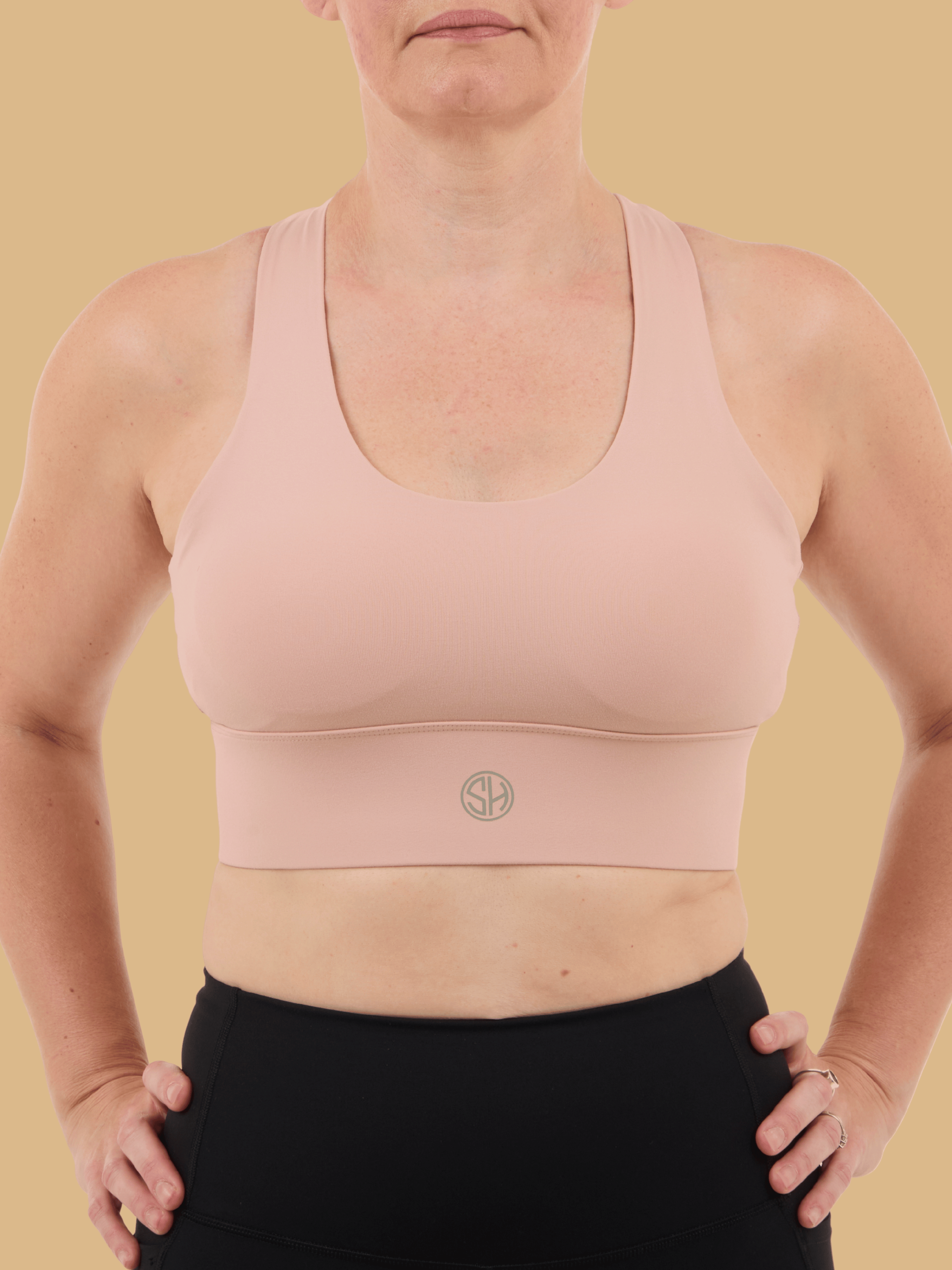 Pink Anchor Sports Bra