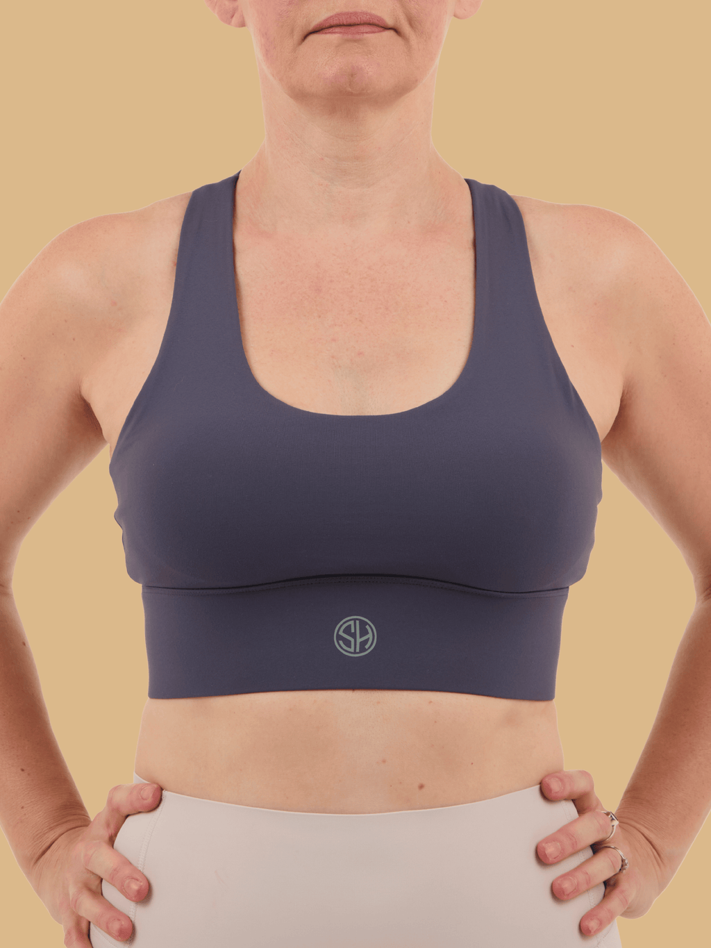 Navy Anchor Sports Bra