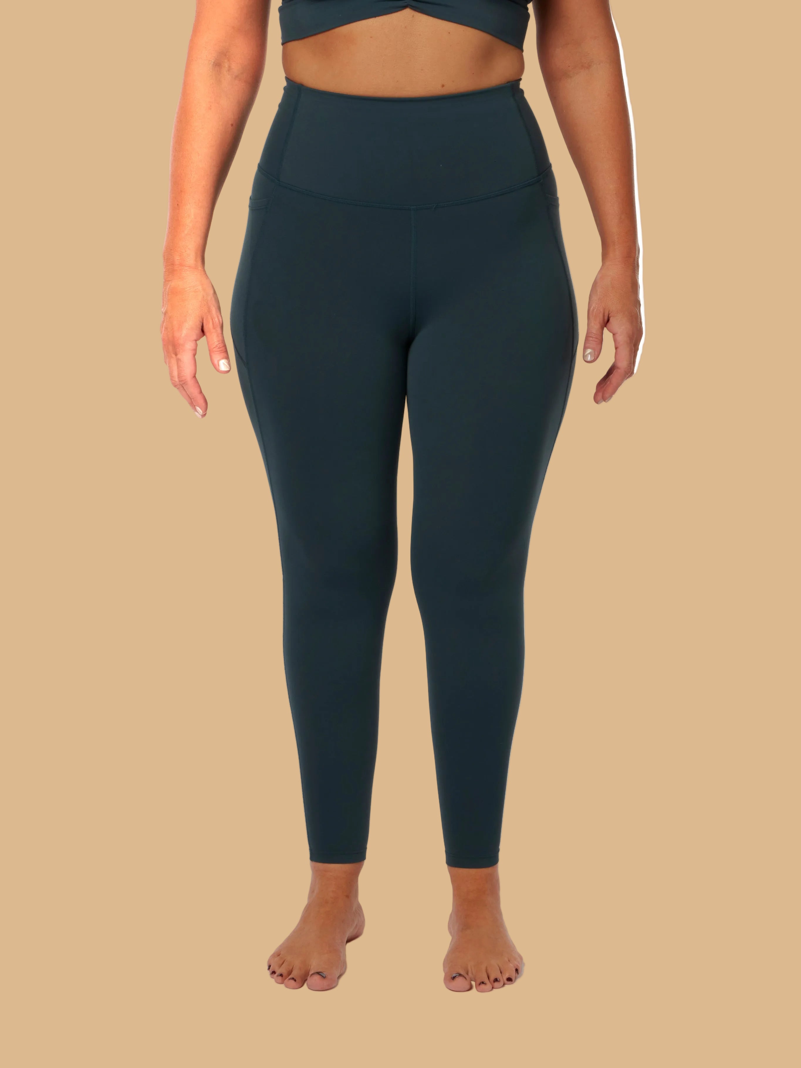 Teal  Smooth Bra & High Waisted Leggings