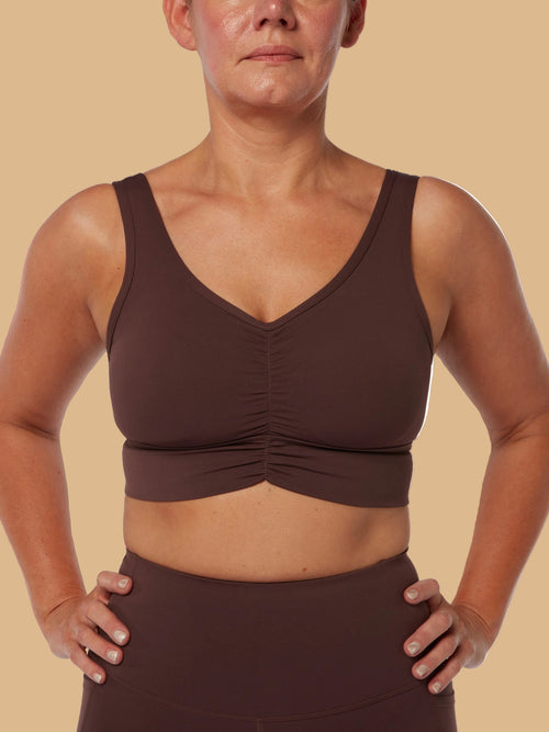 Brown Smooth Bra & High Waisted Leggings