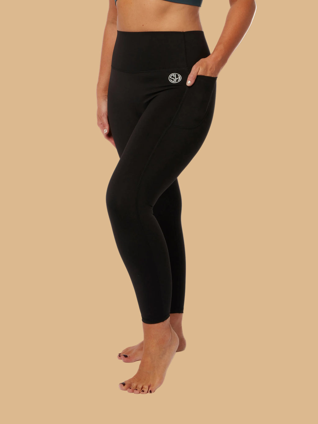 Black High Waisted Performance Leggings