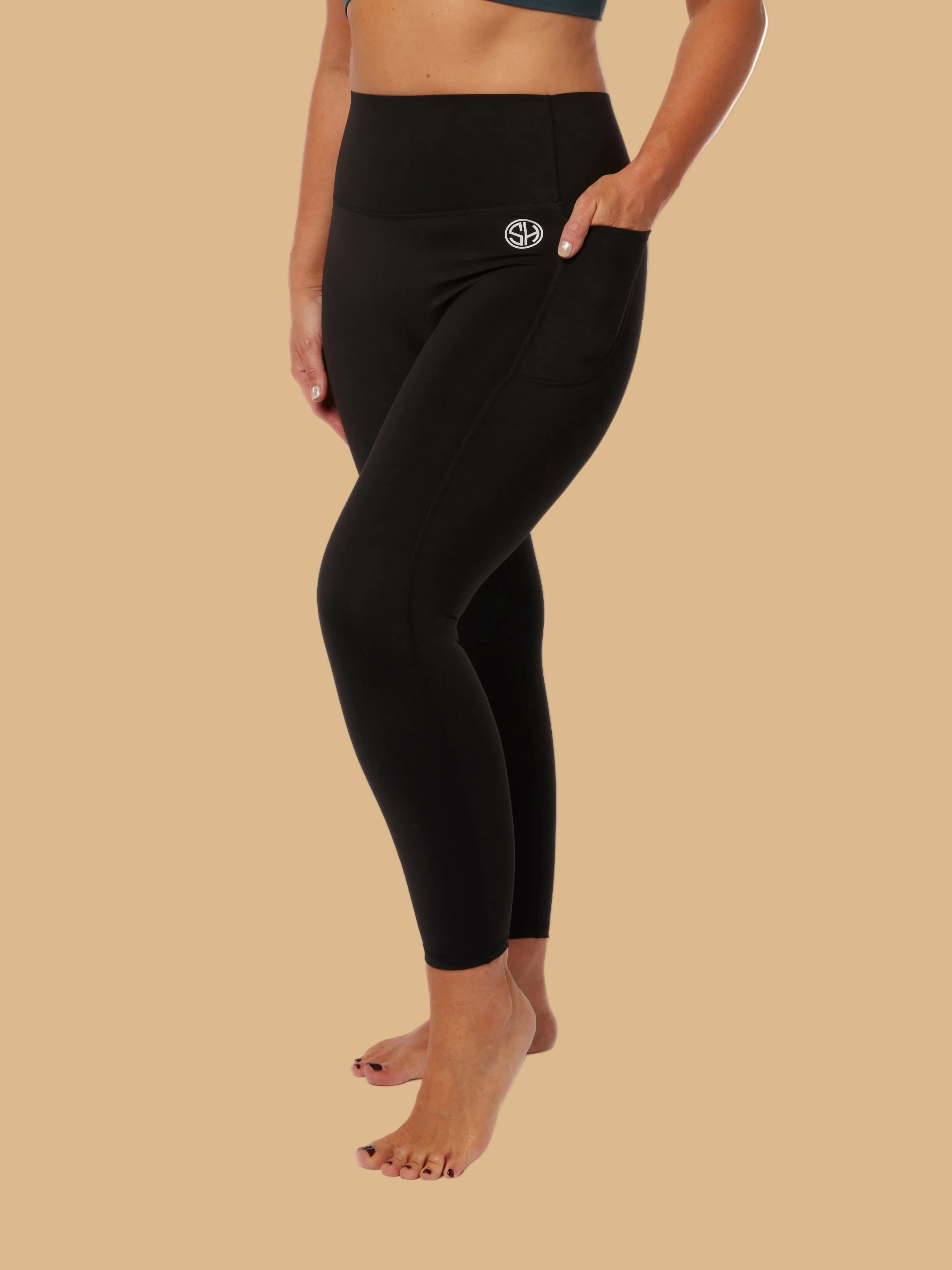 Black High Waisted Performance Leggings