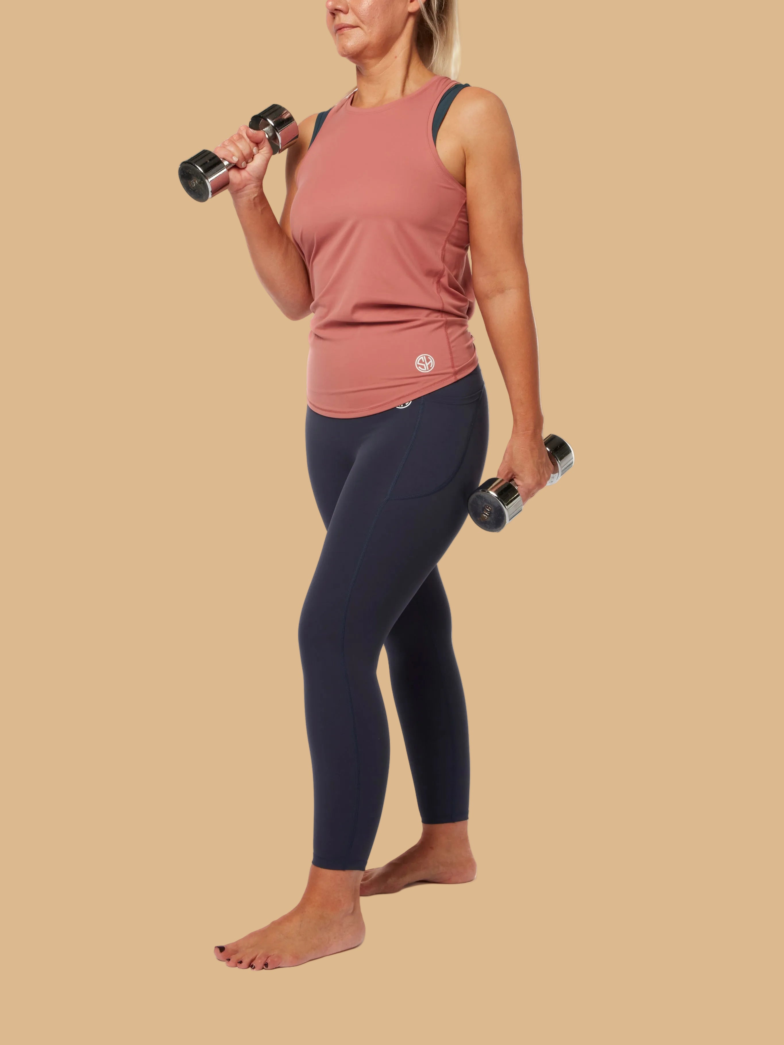 Navy High Waisted Performance Leggings