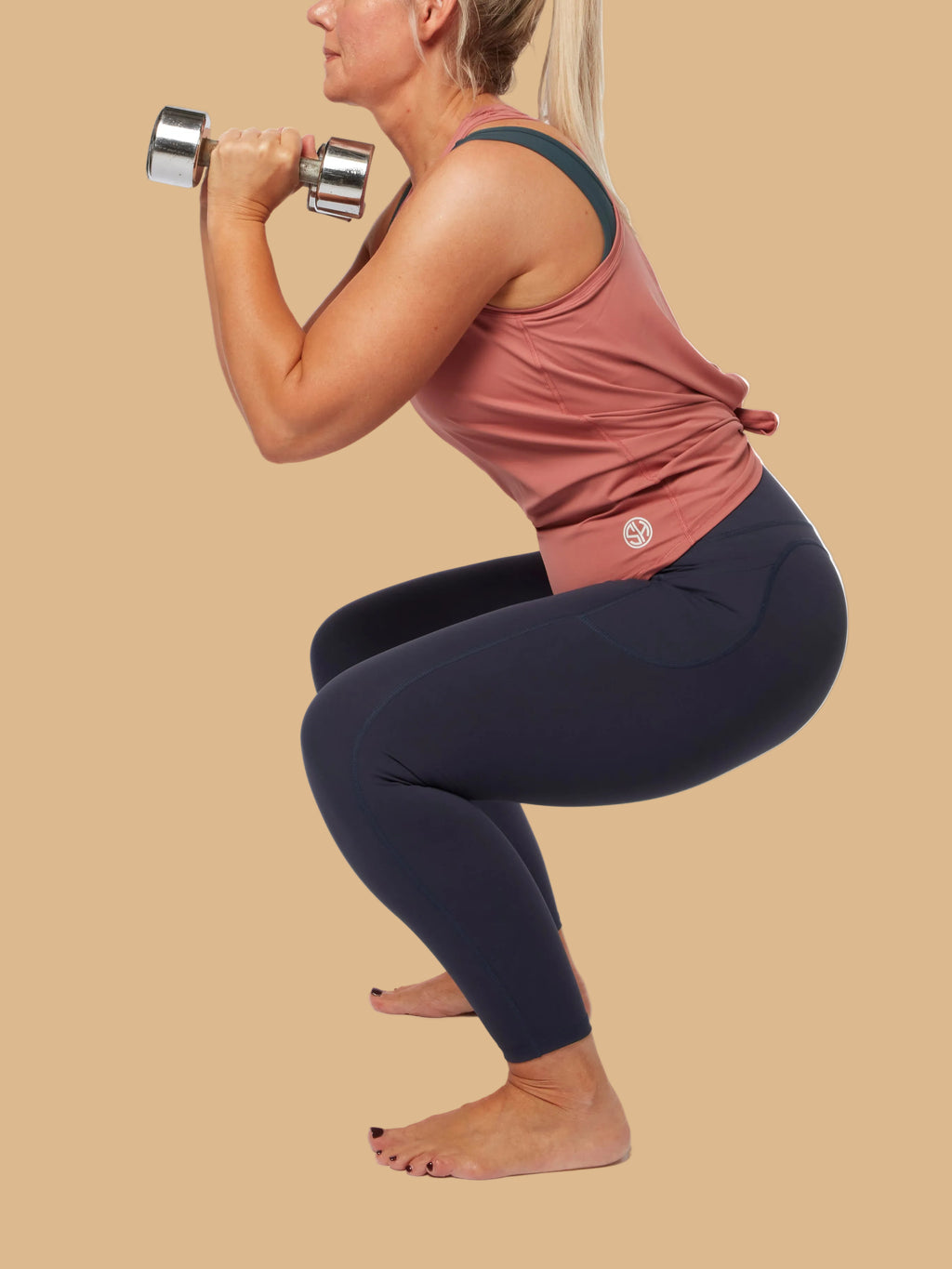 Navy High Waisted Performance Leggings