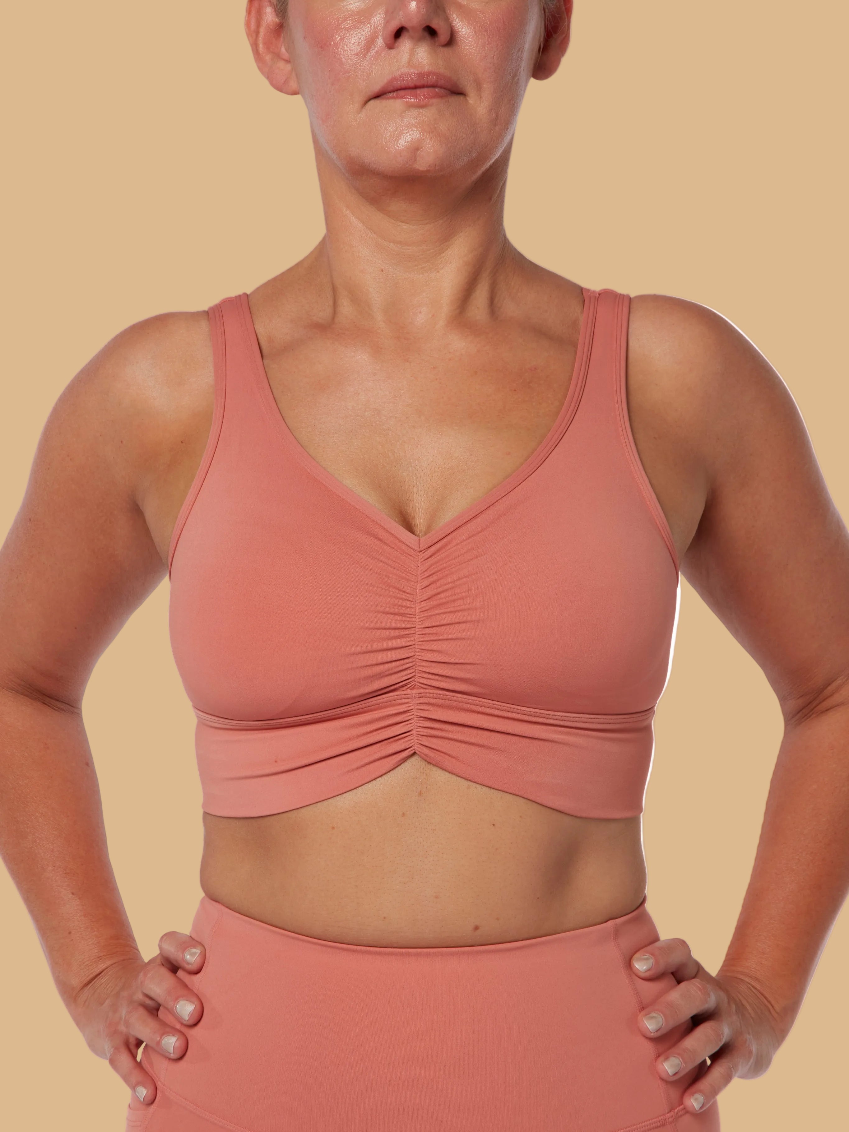 Pink Smooth Bra & High Waisted Leggings