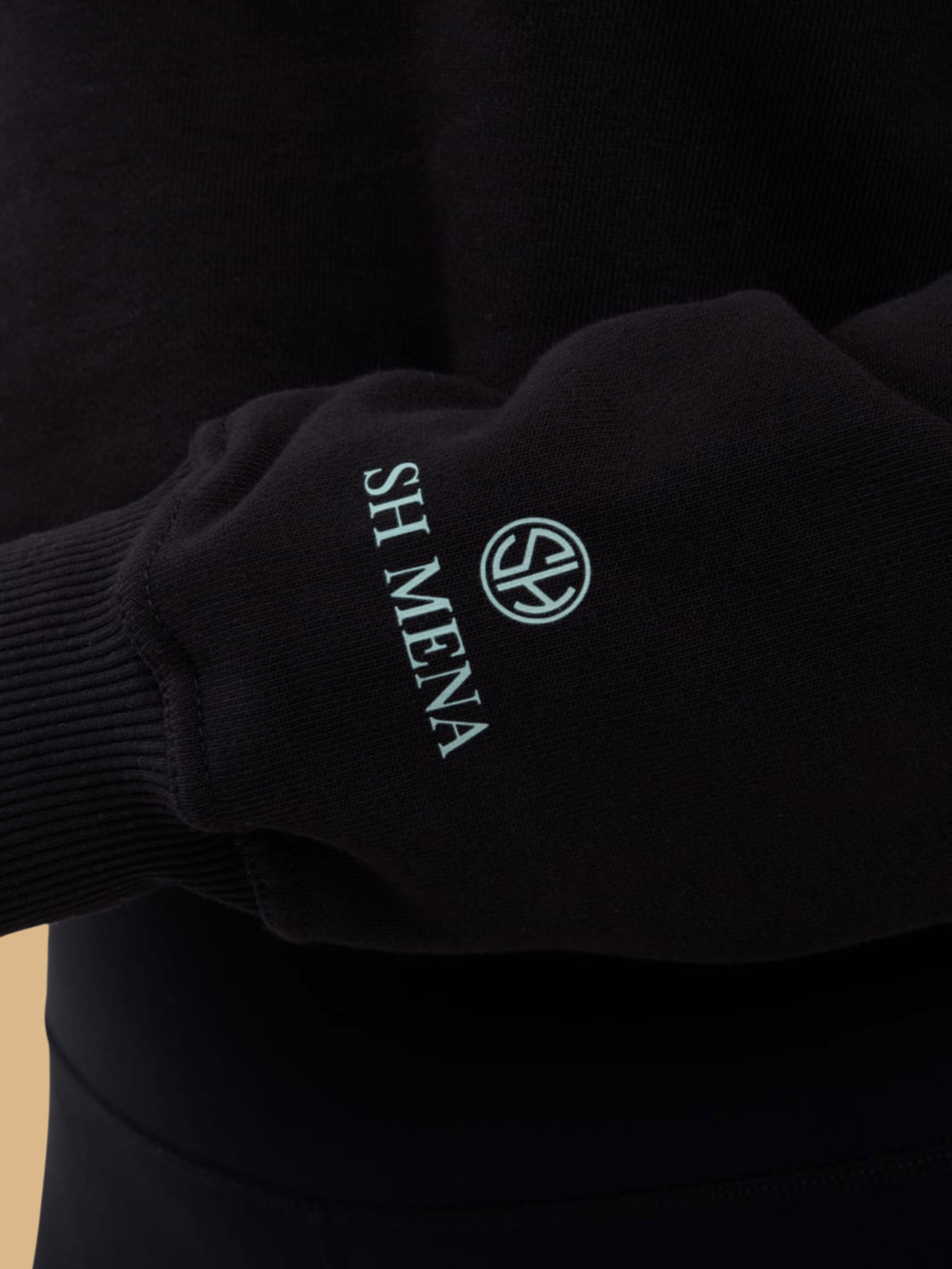 Inner Calm - Black Crop Hoodie